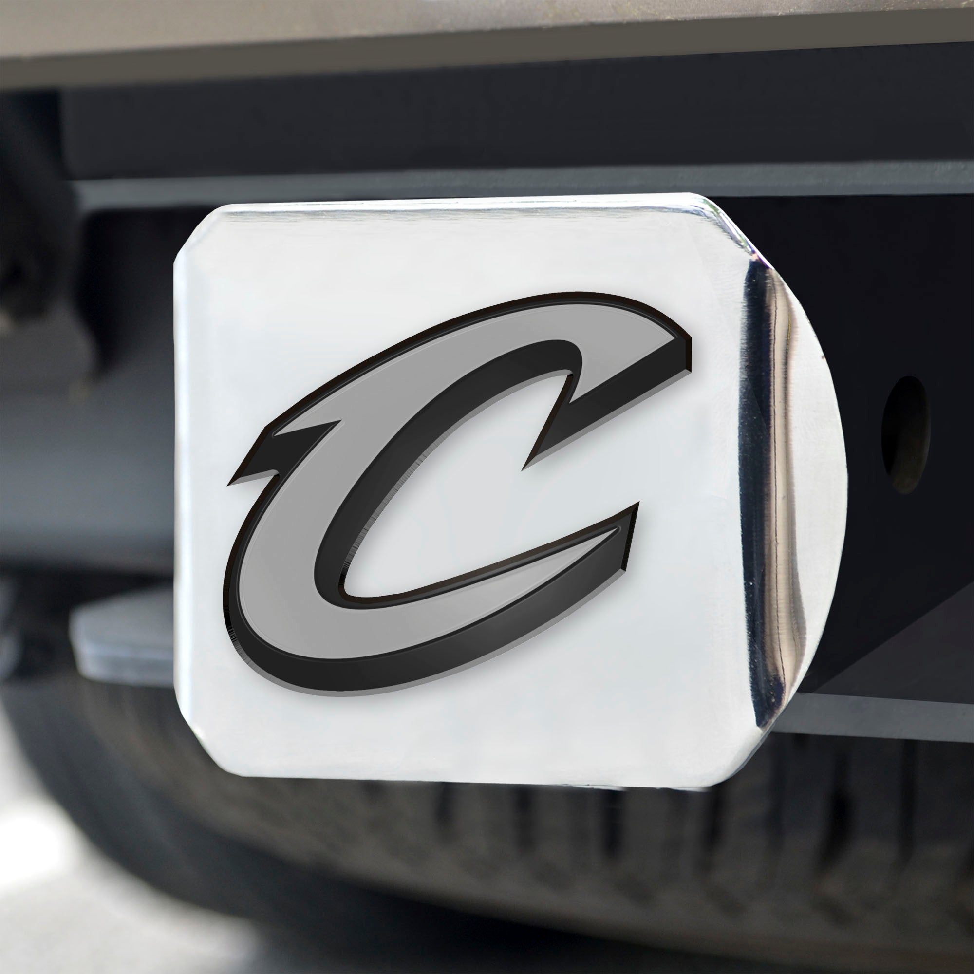 Fanmats Cleveland Cavaliers Chrom Metall Hitch Cover mit Chrom Metall 3D Emblem