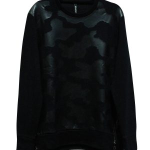 Neil Barrett Camouflage Tonal Patch Sweatshirt in schwarz lyocell 7833165529148