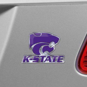 Fanmats kansas Zustand Wildkatzen schweres Aluminium geprägte Farbe Emblem – abwechselnd