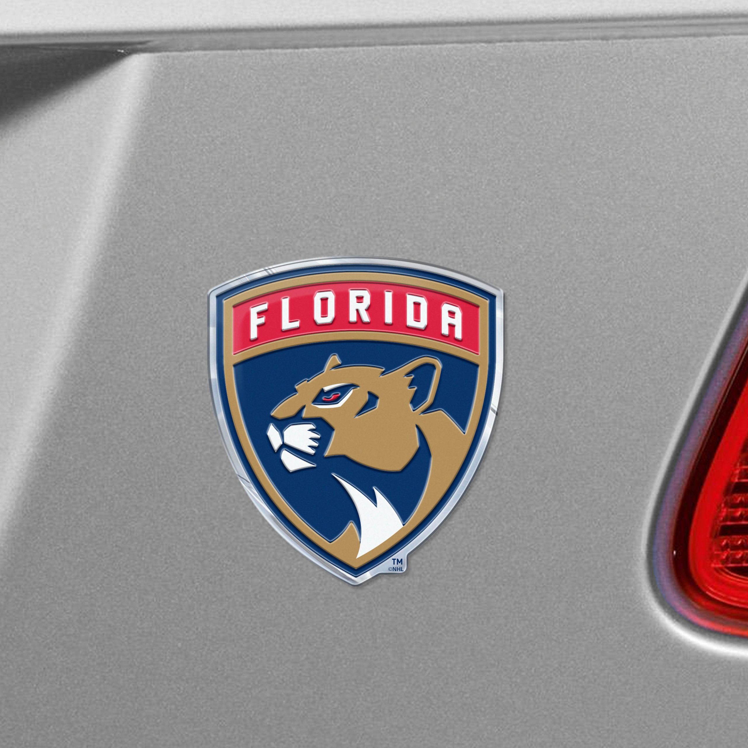 Fanmats Florida Panthers Heavy Duty Aluminium geprägte Farbe Emblem