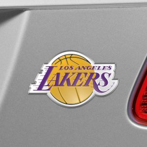 Fanmats los angeles lackers schwere last aluminium geprägt farbe emblem
