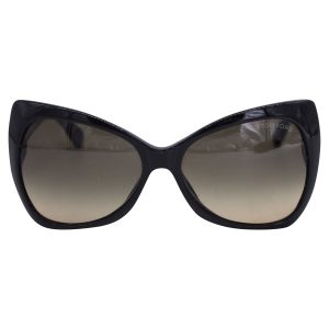 Tom Ford Nico TF175 Übergroße Sonnenbrille aus schwarzem Acetat