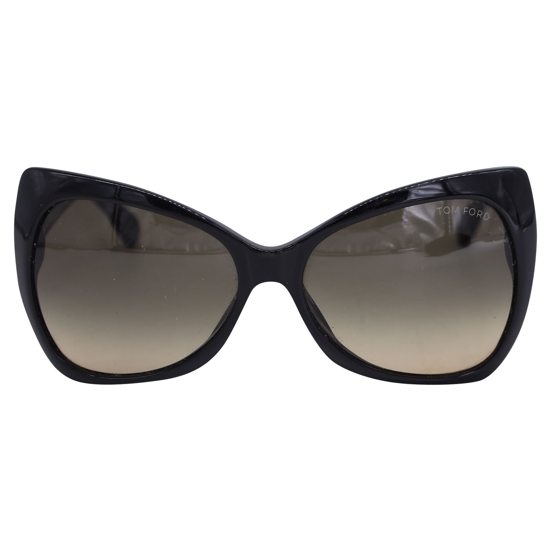 Tom Ford Nico TF175 Übergroße Sonnenbrille aus schwarzem Acetat