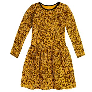 Mightly Mädchen Gold Leopard Kleid 7805824892988