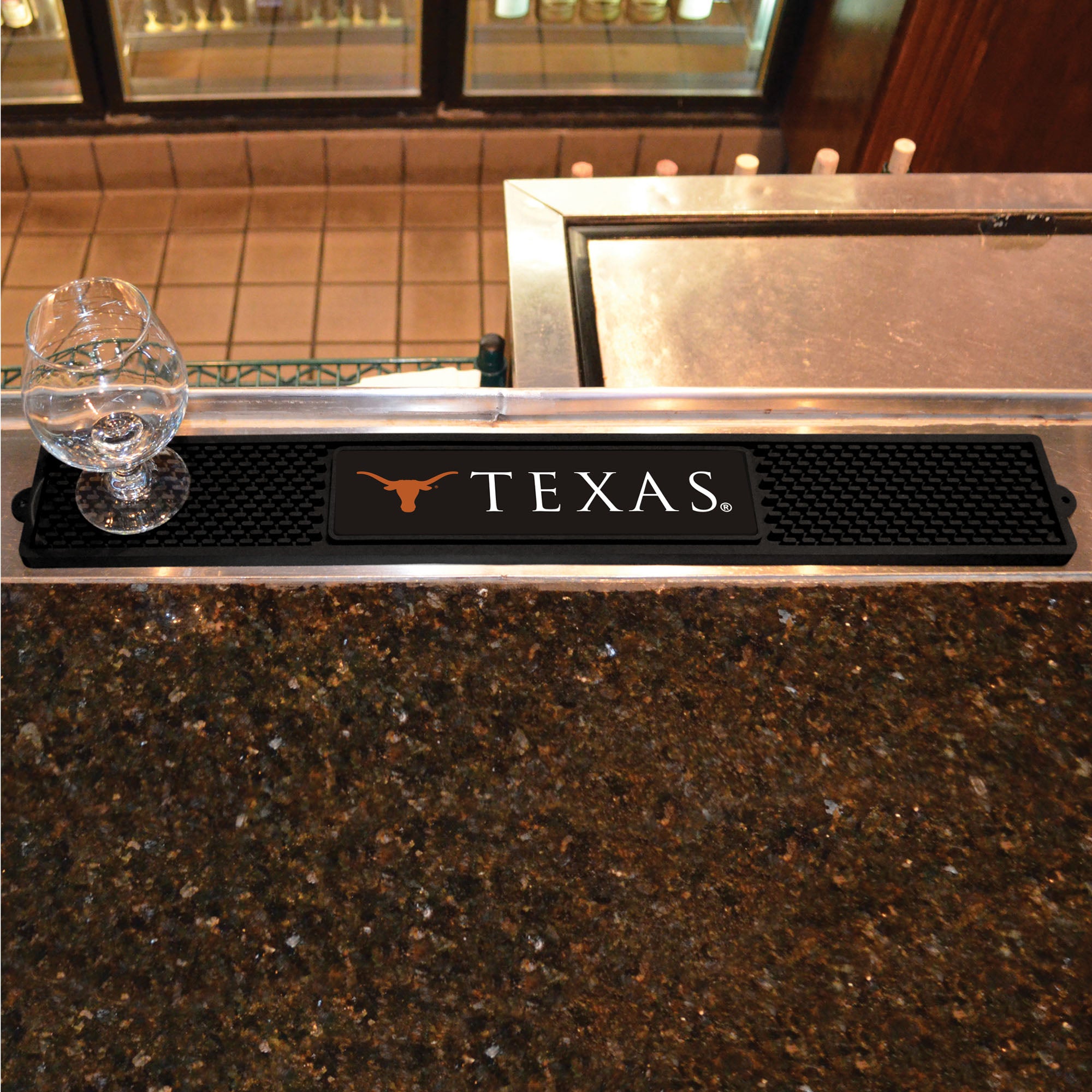 Fanmats Texas Longhorns Bar Drink Mat – 3,25′′ x 24′′
