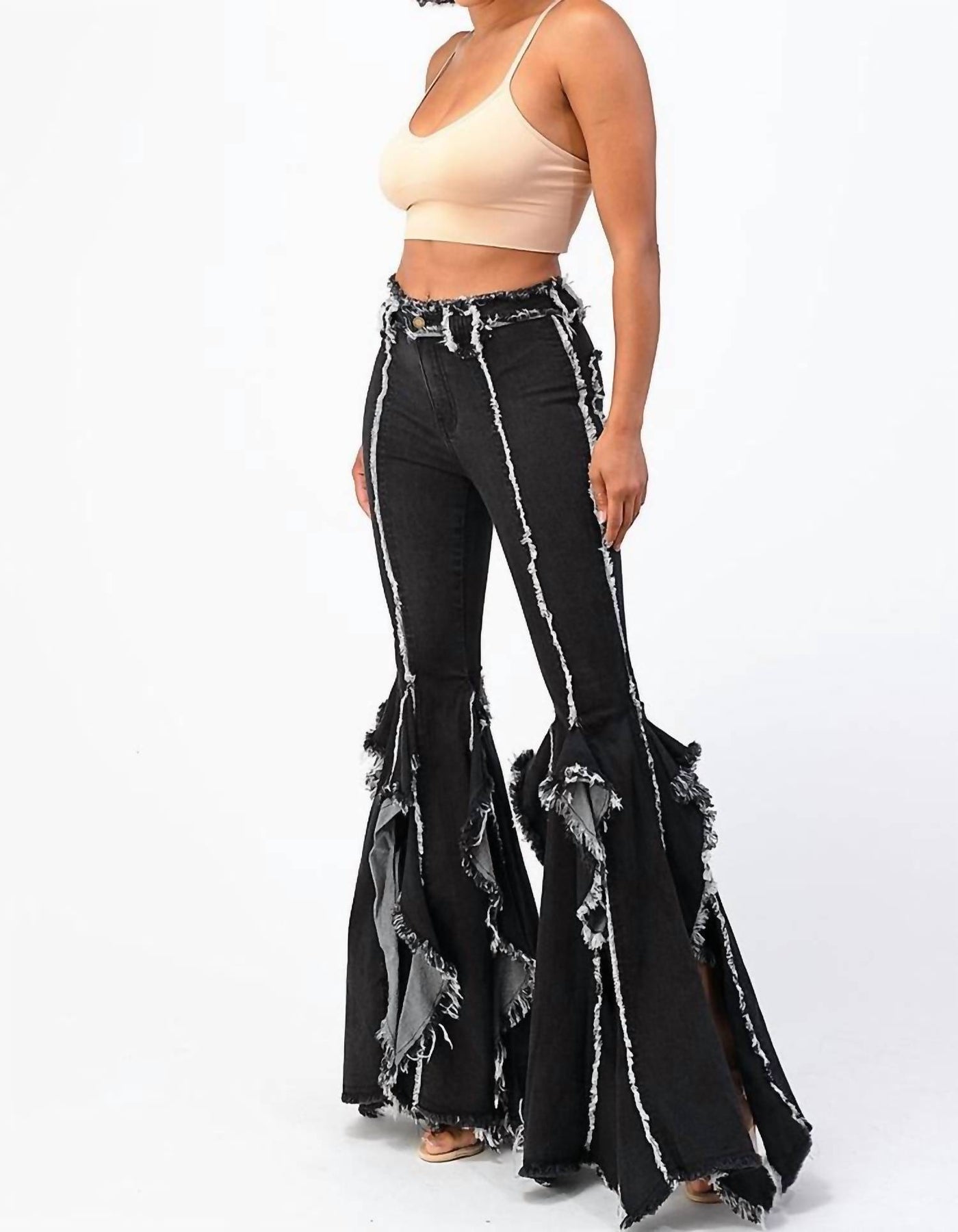Flare Bell Unterhose in Schwarz