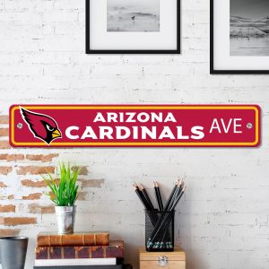 Fanmats Arizona Cardinals Team Farbe Straßenschild Dekor 4 "X 24" Leichtgewicht