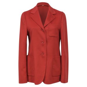 Bottega Veneta Blazer aus roter Wolle 7833146458172