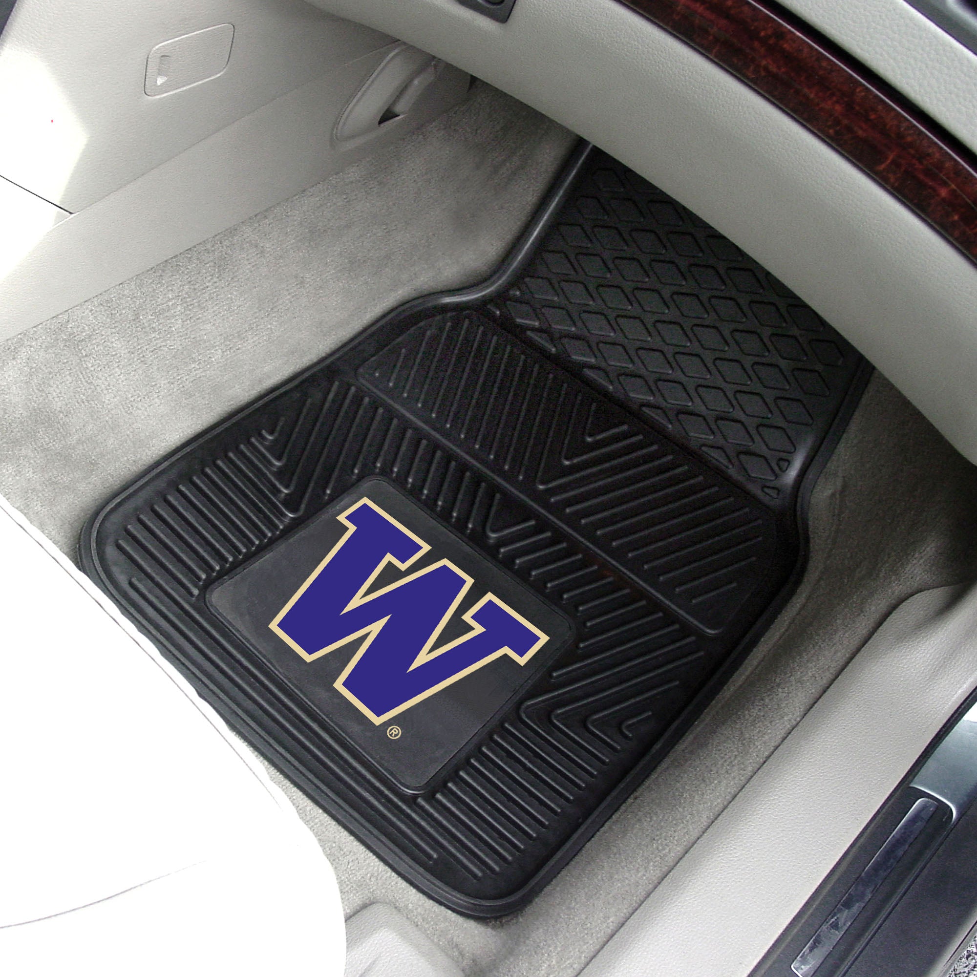 Fanmats Washington Huskies Heavy Duty Auto Matte Set – 2 Stück