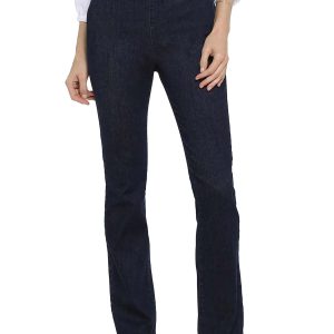 Damen schlanke Pull-on Bootcut Jeans