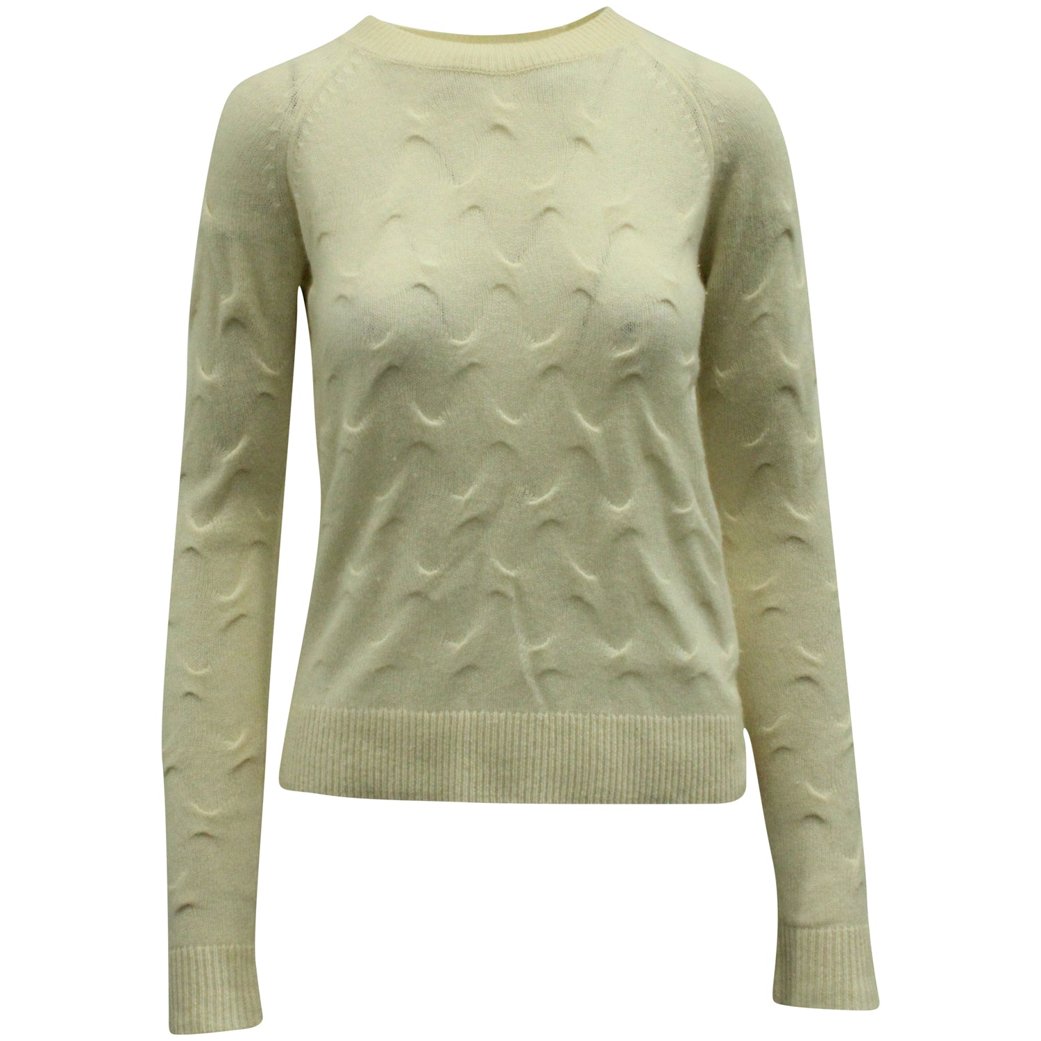 Theory Pullover mit Rundhalsausschnitt aus Kaschmir in Creme