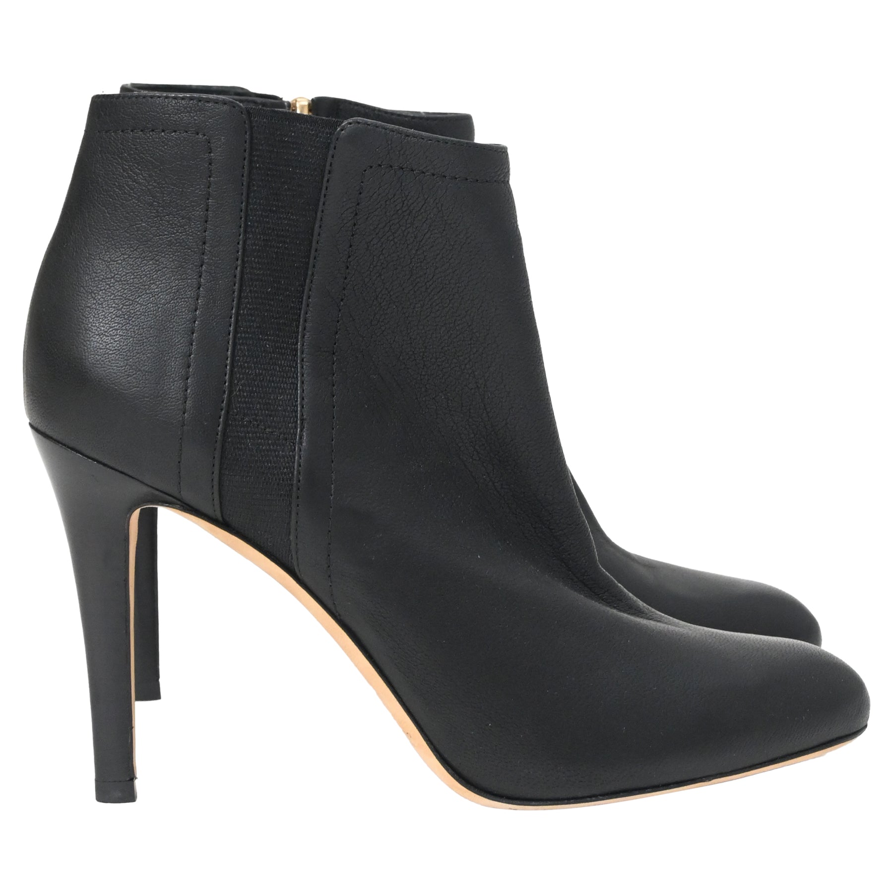 Jimmy Choo Tito Spitze Stiefeletten mit hohem Absatz in schwarzem Leder