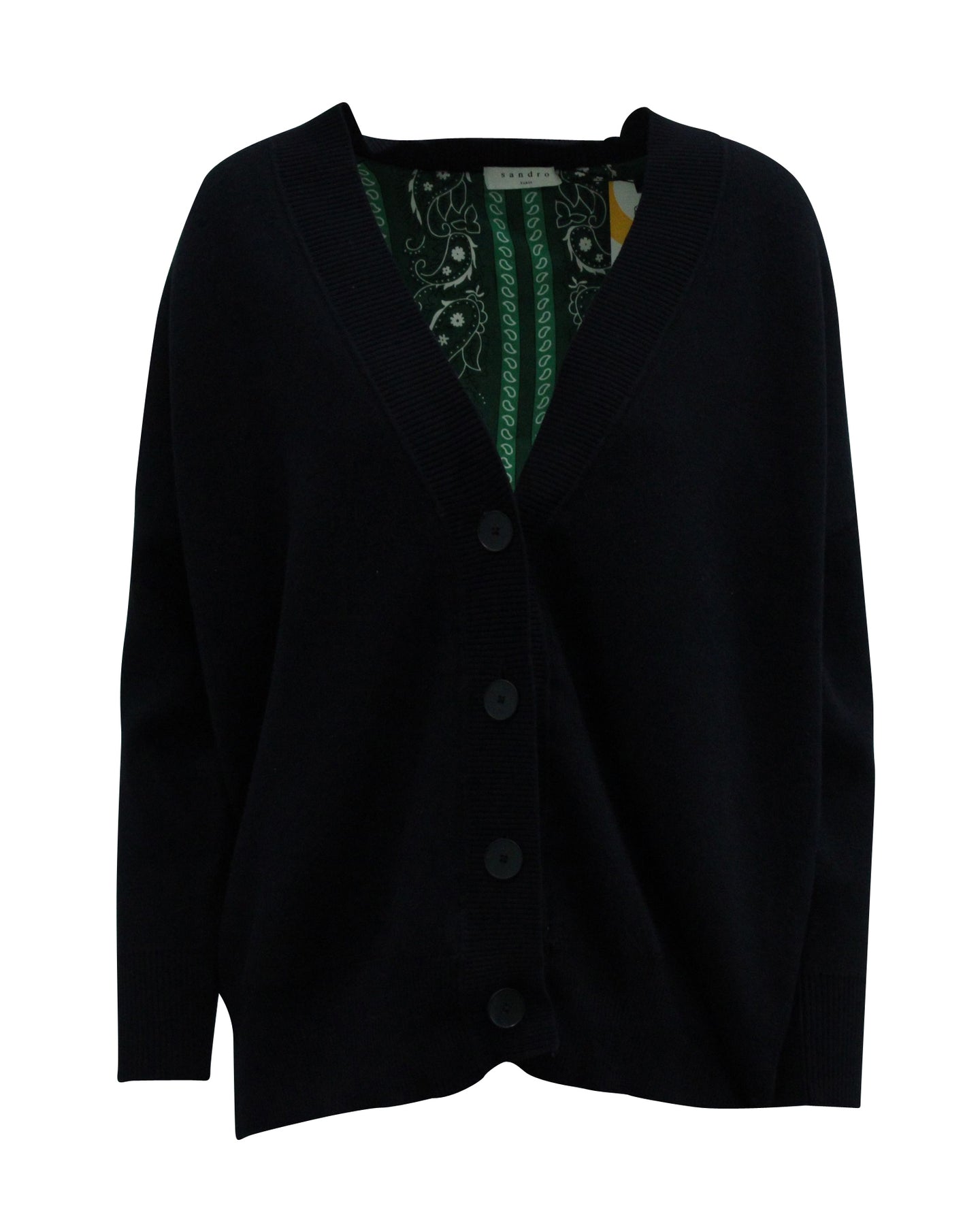 Sandro Paris Strickjacke in Marineblau Viskose