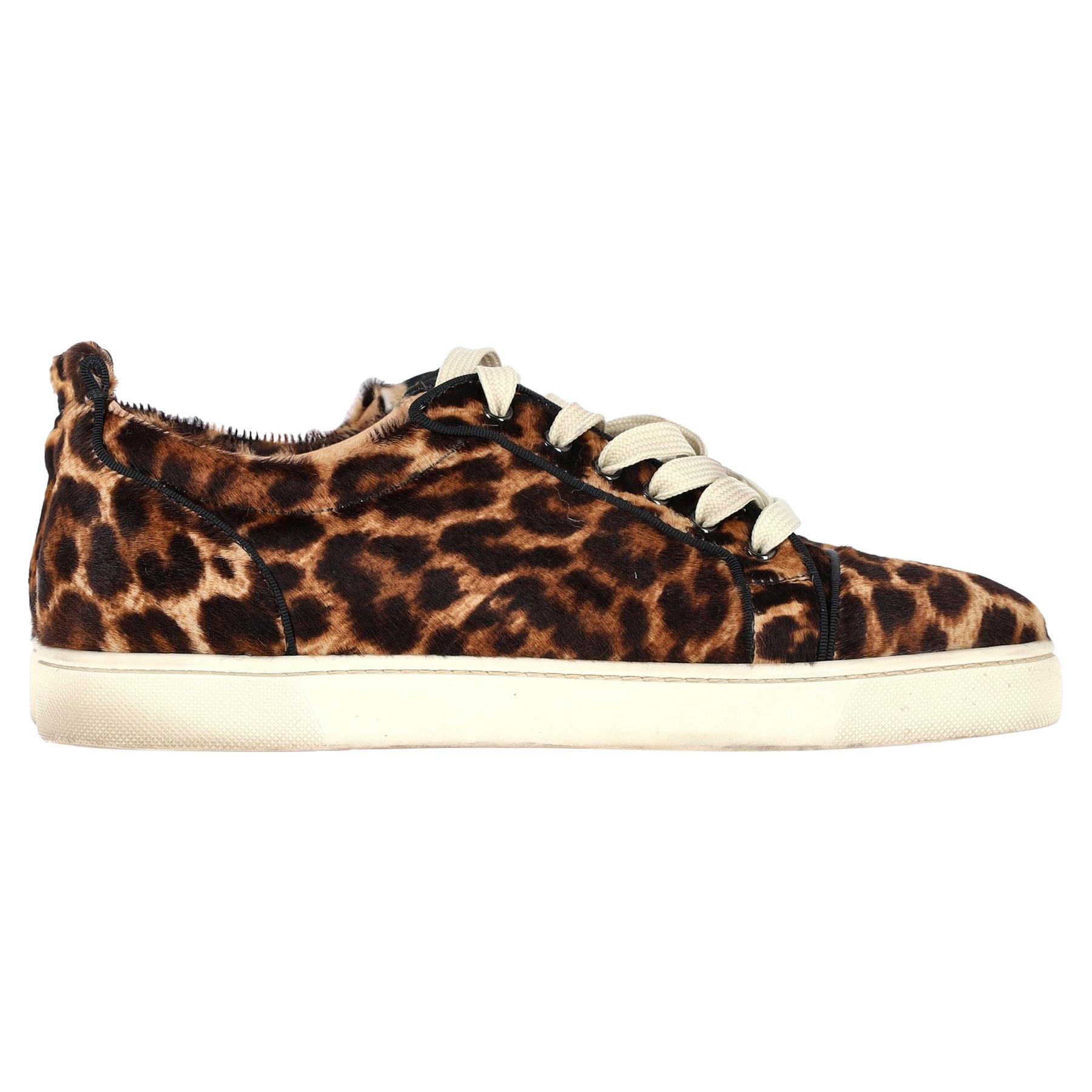 Christian Louboutin Rantulow Orlato Niedrige Sneaker aus Ponyhaar mit Tiermuster