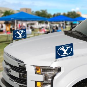 Fanmats BYU Cougars Ambassador Autoflaggen - 2er Packung Mini Autoflaggen, 4 "X 6"
