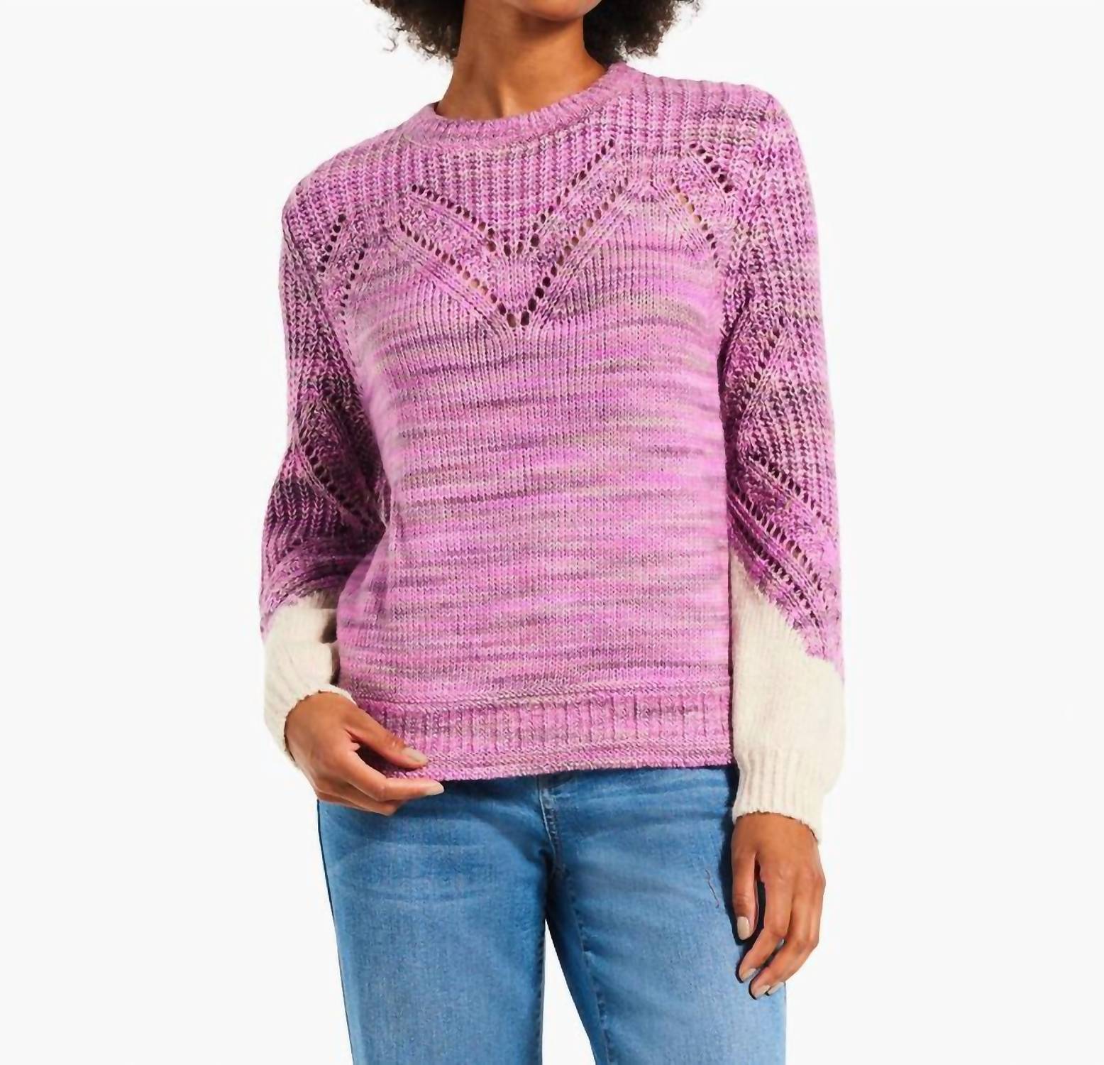 Winter Warmth Pullover in Rosa Mehrfarbig