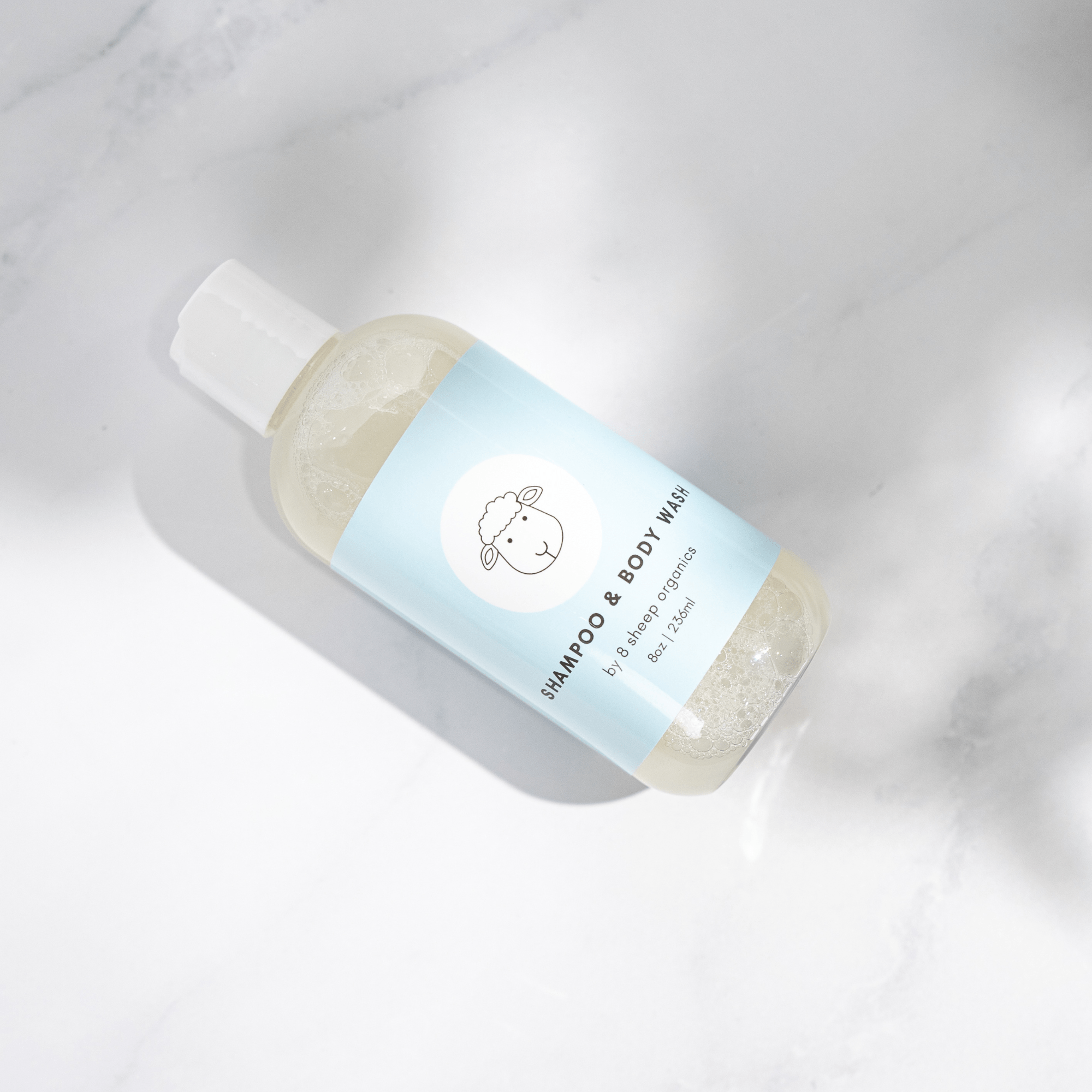 8 Sheep Organics Baby Shampoo & Duschgel – Sanft 2 in-1 Organische Pflege
