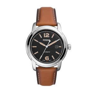 Fossil Herren Fossil Erbe automatische, Edelstahl Armbanduhr