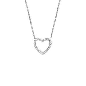 Fossil Damen Sadie offene Hearted Edelstahl Kette Halskette