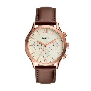 Fossil Herren fenmore Multifunktionsuhr, Roségold-Ton Edelstahlarmbanduhr 7805815423036