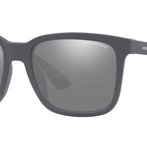 Armani Exchange Herren 55mm Matte Grau Sonnenbrillen