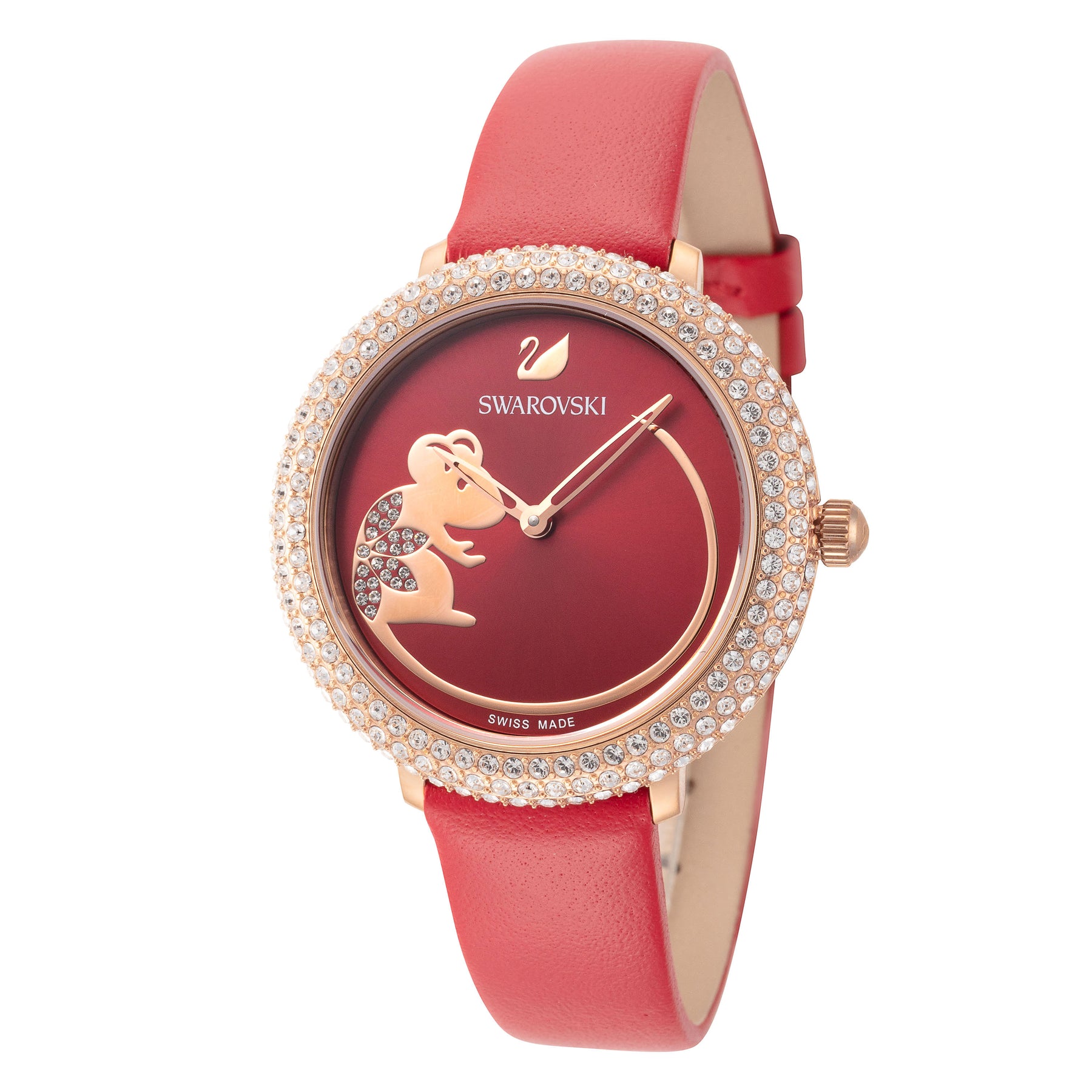 Swarovski Damen Kristall Frost 34mm Quarzuhr