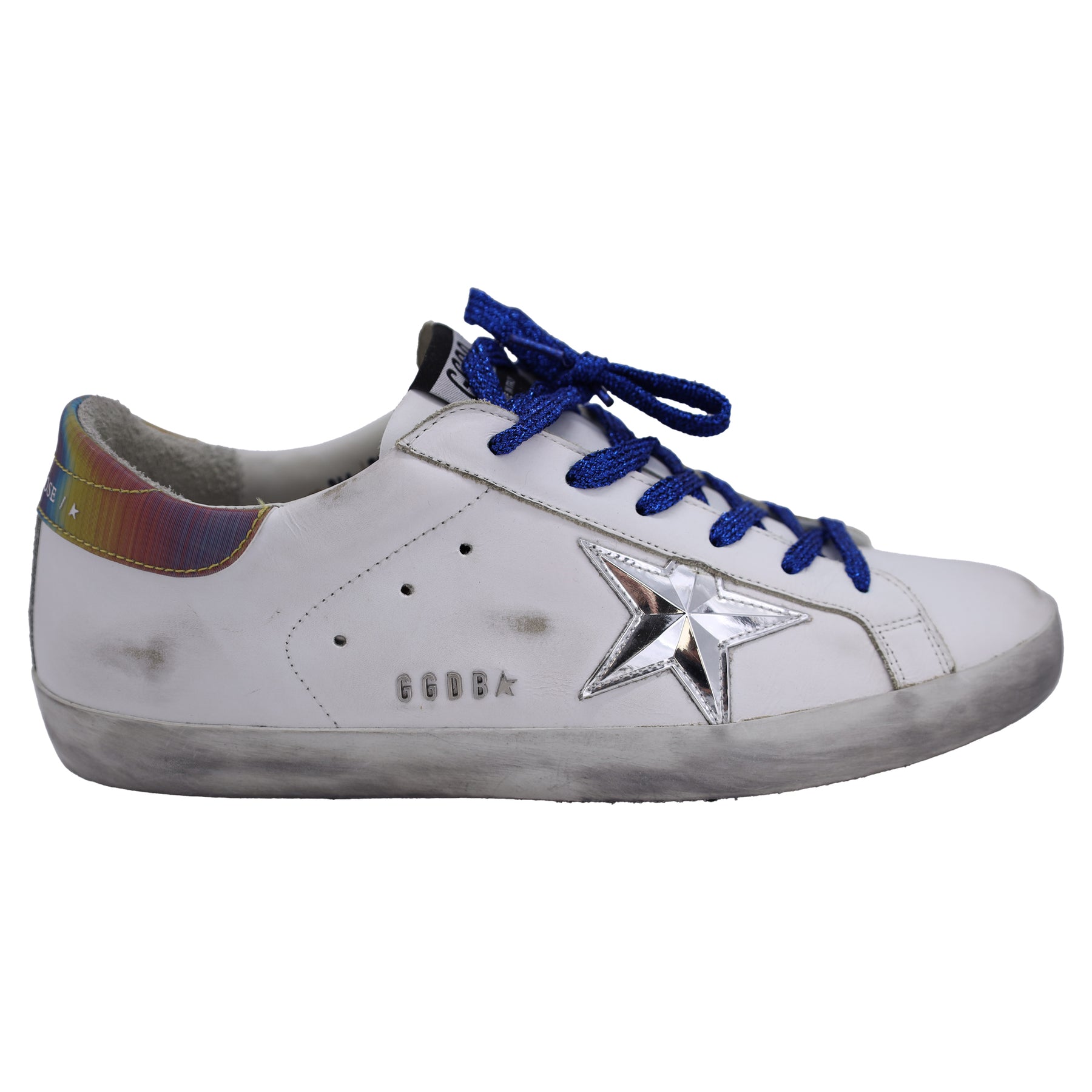 Golden Goose Superstar Niedrige Sneaker aus weißem Rindsleder