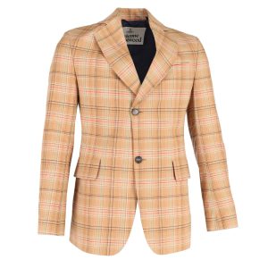 Vivienne Westwood Checkered Blazer aus beige Baumwolle
