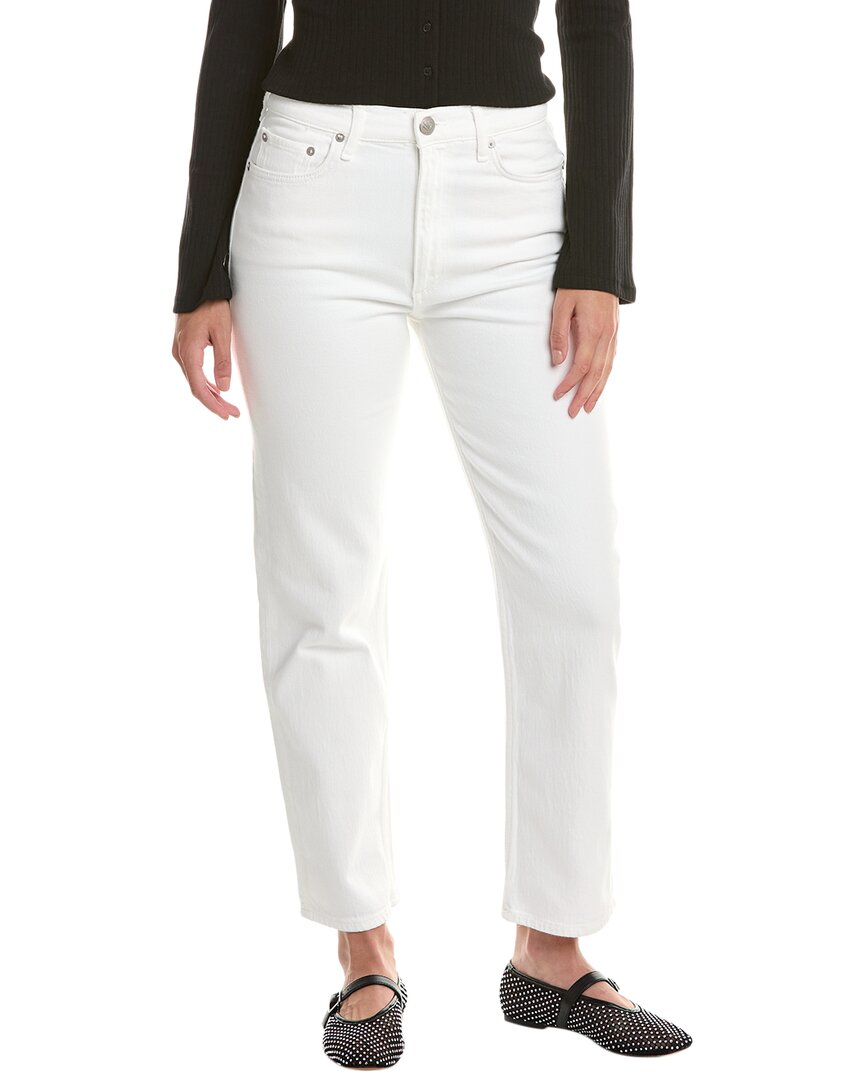 Rag & bone Harlow Optic Weiß Straight Jean