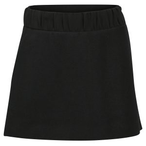 Neil Barrett Mini strumpfte Taille A-Linie Rock aus schwarzer Wolle 7833173721148