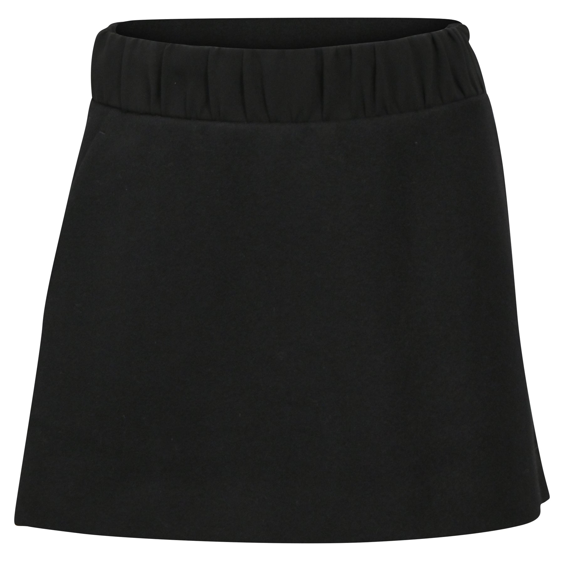 Neil Barrett Minirock mit gesteppter Taille aus schwarzer Wolle