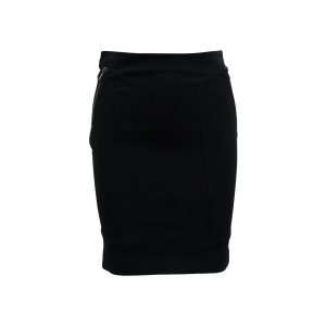 Diane Von Furstenberg Leona Midirock aus schwarzer Viskose