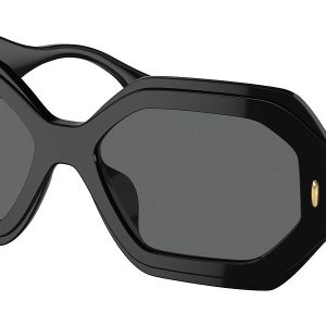 Tory Burch 57mm schwarze Sonnenbrille für Damen