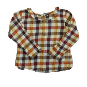 kleine grüne Radikale Mädchen braun Check Bluse 7805819519036