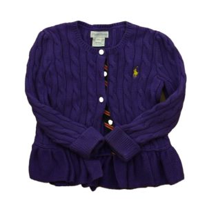 Ralph Lauren Mädchen lila Strickjacke 7805821059132