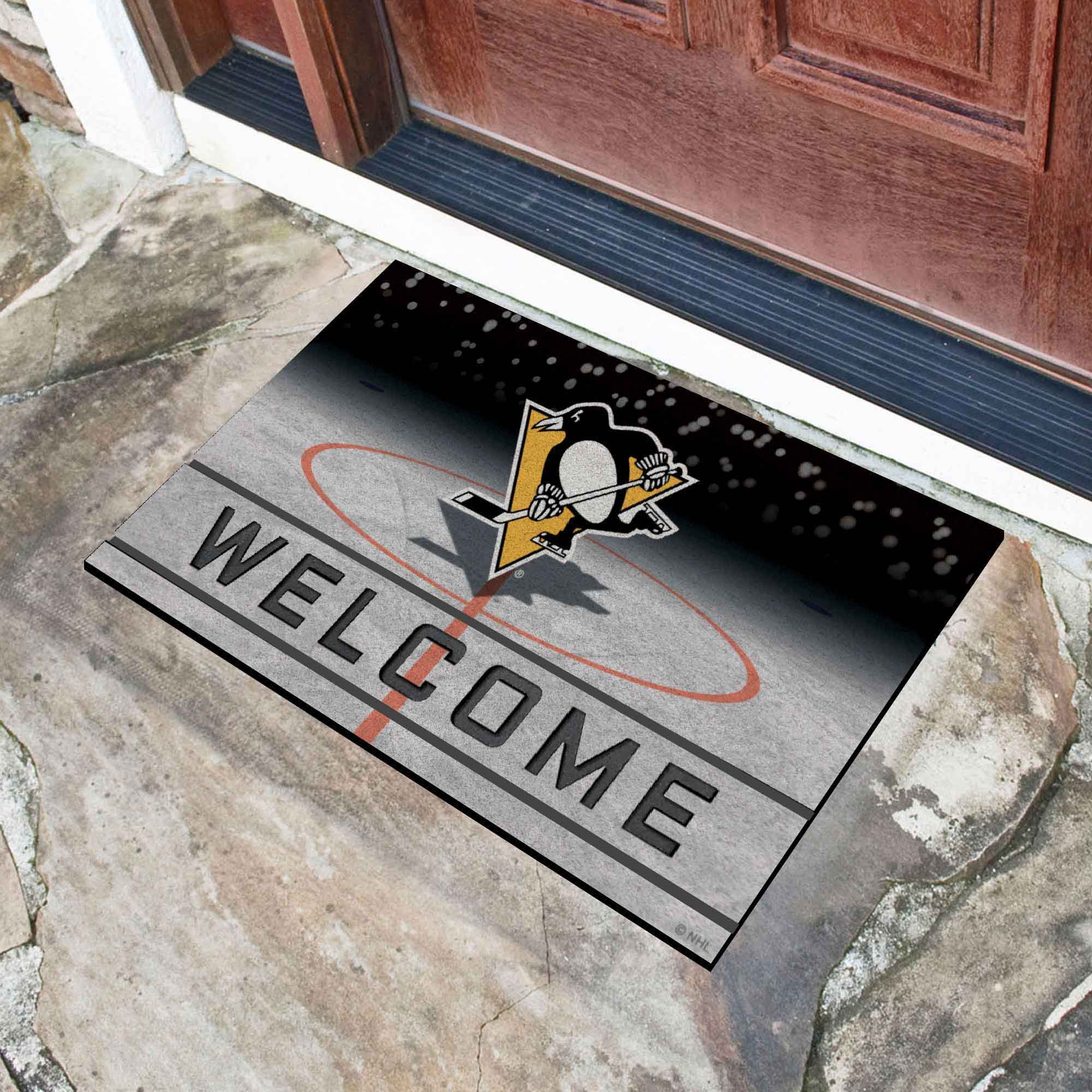 Fanmats Pittsburgh Penguins Gummi-Türmatte – 18′′ x 30′′