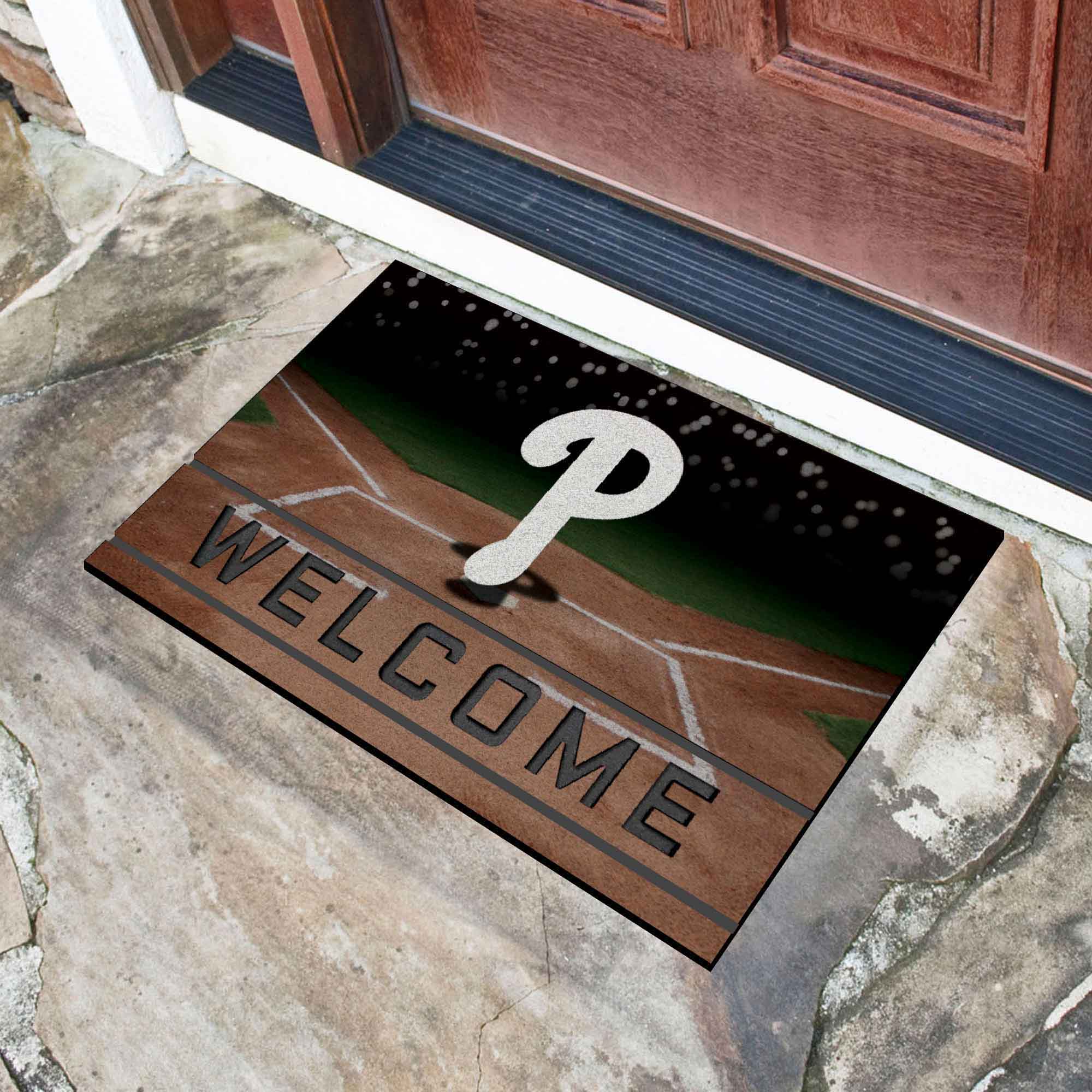 Fanmats Philadelphia Phillies Gummi-Türmatte – 18′′ x 30′′