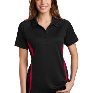 Sport-Tek PosiCharge Micro-Mesh Colorblock Polo für Damen. LST685