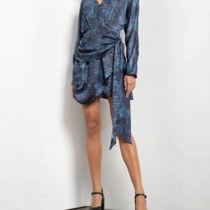 Isono Zebra bedrucktes Kleid in twilight Zebra
