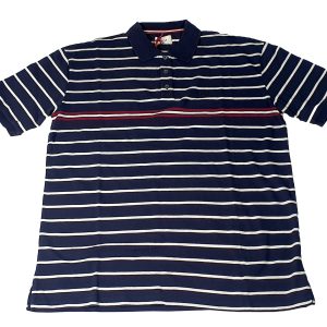 Bally 6237584 Men s Tinte blau gestreifte Baumwolle Polo-Shirt Größe xxl