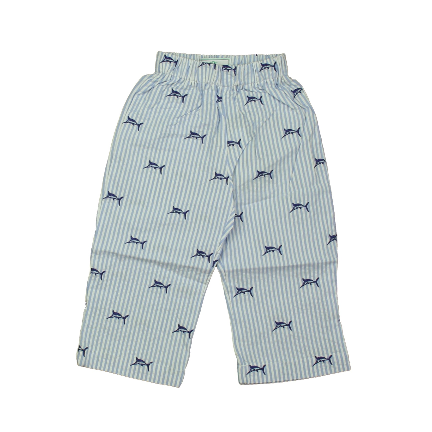 Classic Prep Mädchen Marlins auf blau Seersucker Cordhose Größe: 12-24 Monate