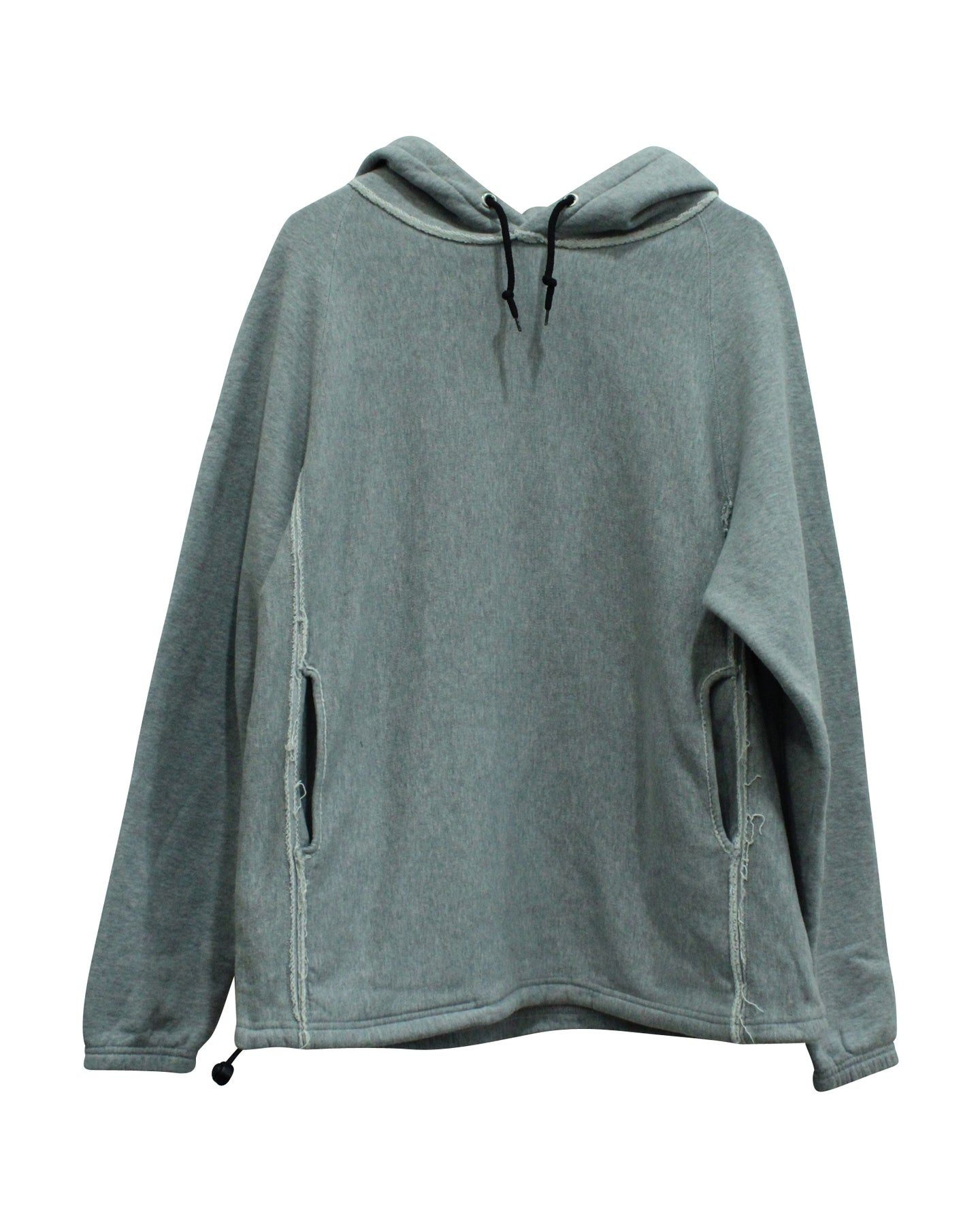 Golden Goose GGDB Raw Hem Kapuzenpullover aus grauer Baumwolle