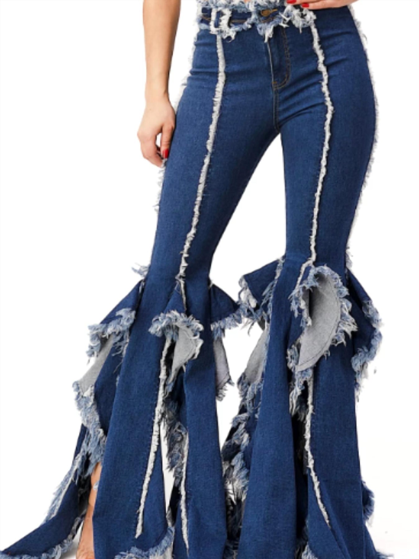 Flare Bell Unterhose in mittlerer Waschung