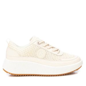 Damen Trainer Sneakers in beige 7704734138428