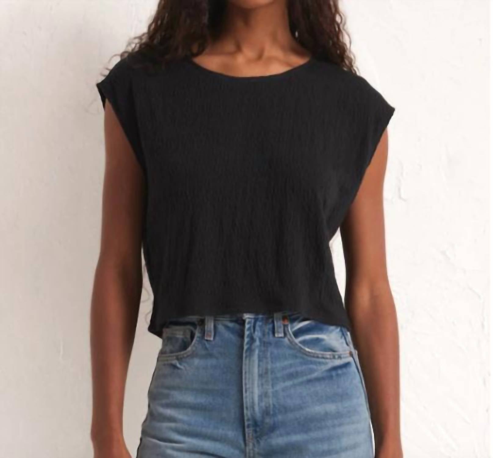 Karley Top in Schwarz