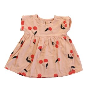 Tee Mädchen rosa Kirschen Kleid