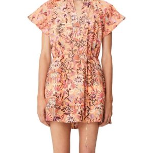 Humahuaca Carol kurzes Kleid in Pfirsich Mischung 3 7704750587964