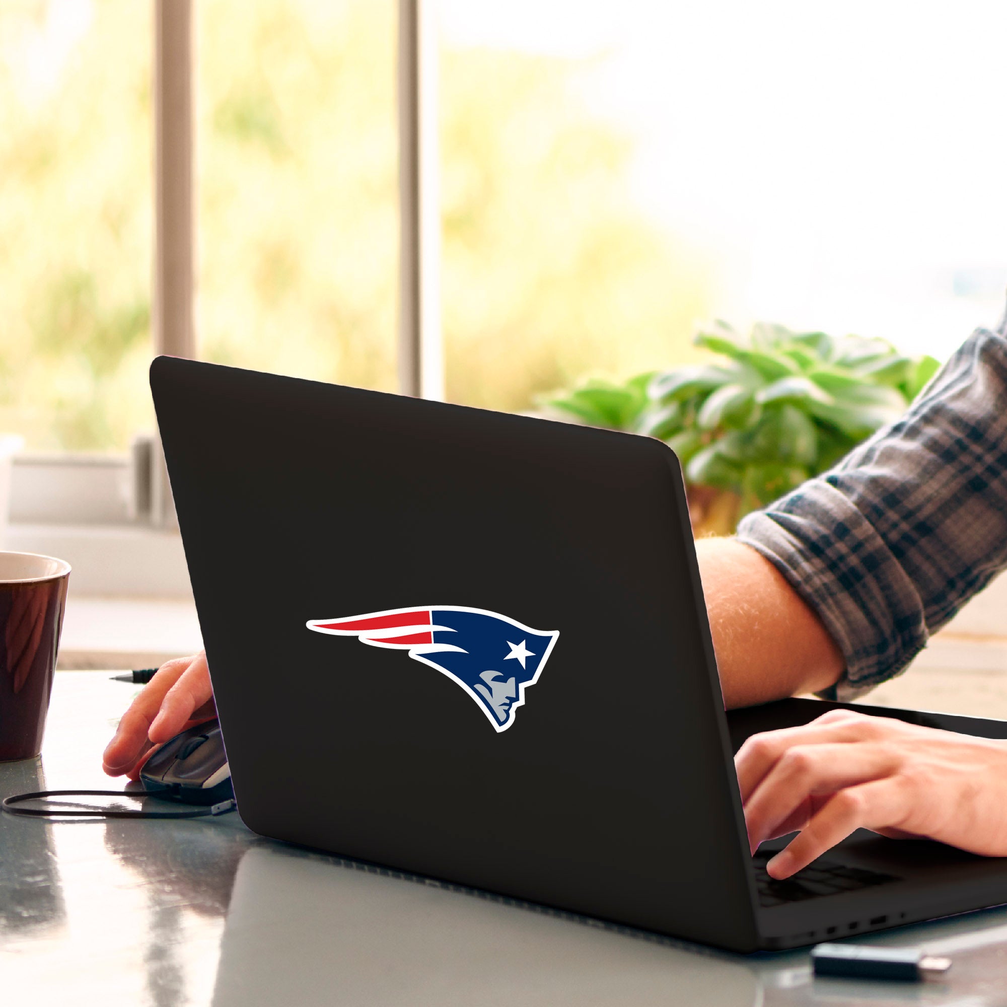 Fanmats New England Patriots Matte Aufkleber
