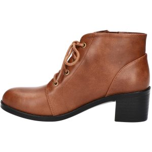 Becker Kunstleder-Stiefeletten mit runder Zehenpartie