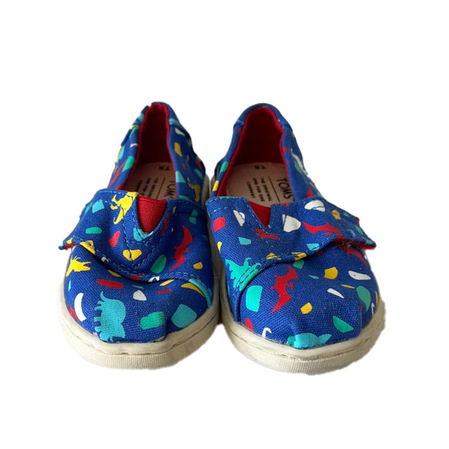 Blaue Dinosaurs Schuhe von Tom's